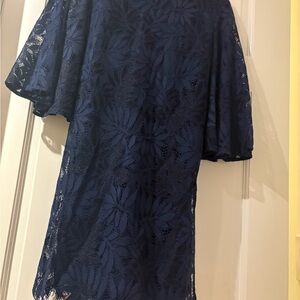 Lilly Pulitzer Navy Lace Midi Dress